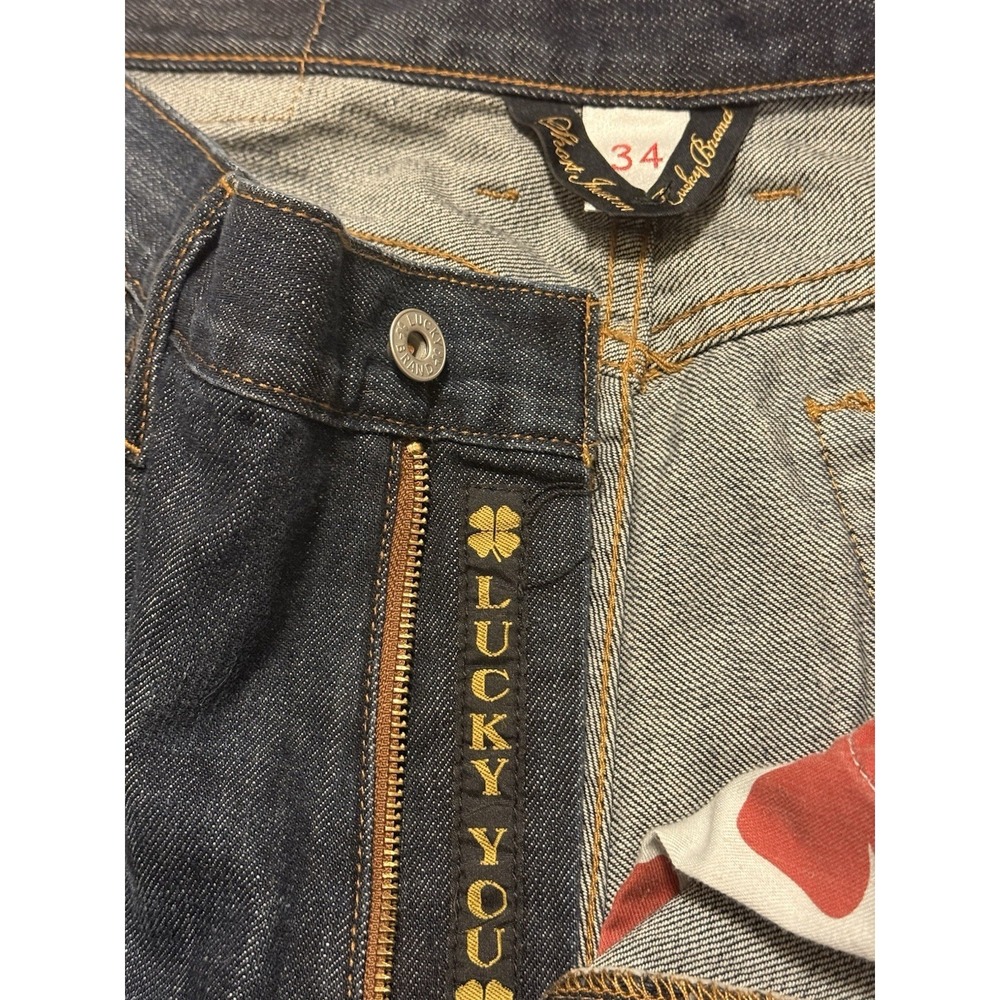 Lucky Brand 181 Jeans Men's 34 X 29‎  Blue Denim Cotton Straight Leg Relaxed Fit - Picture 16 of 16